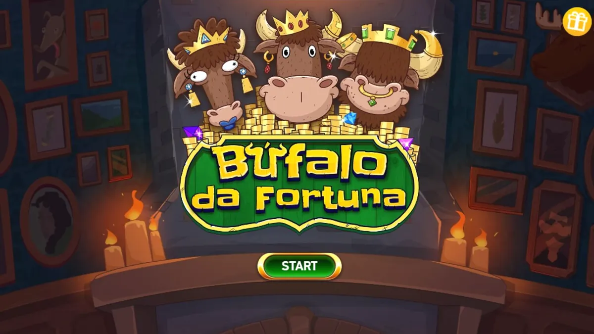 Buffalo da Fortuna slot game screen na nagpapakita ng 3x3 grid na may temang American frontier.